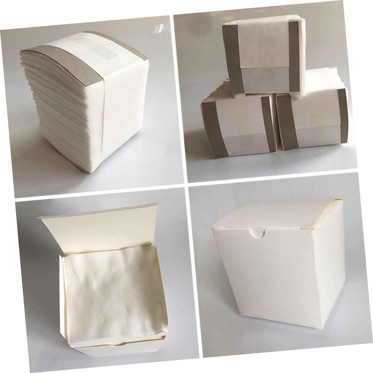 300 Pezzi Pad Struccanti Lavabili Non Tessuto Bianco, Salviette Viso Protettive e Igieniche per Rimozione Trucco a Casa