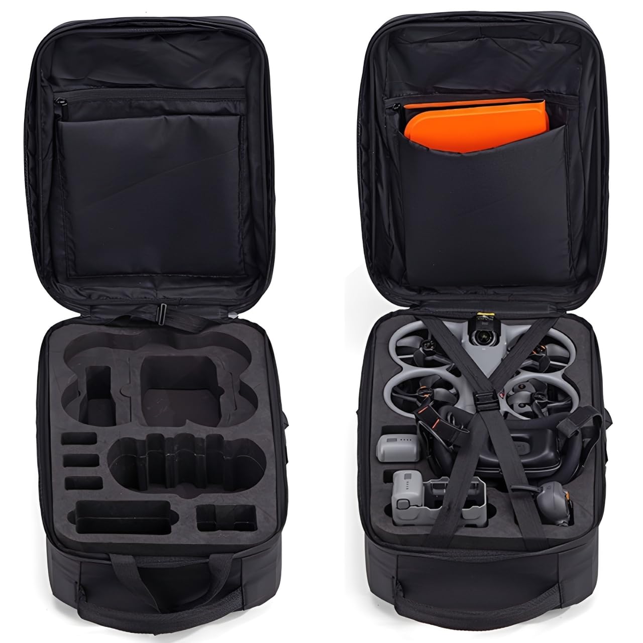 Mochila para DJI Avata 360 Motion Fly More Combo, funda rígida de transporte para gafas DJI N3, control remoto RC 2, RC Motion 3, hub de carga de batería y accesorios