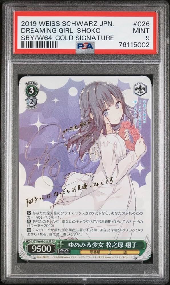 ゆめみる少女牧之原翔子SP Amazon.co.jp: ゆめみる少女 牧之原翔子 sp サイン psa 9 mint