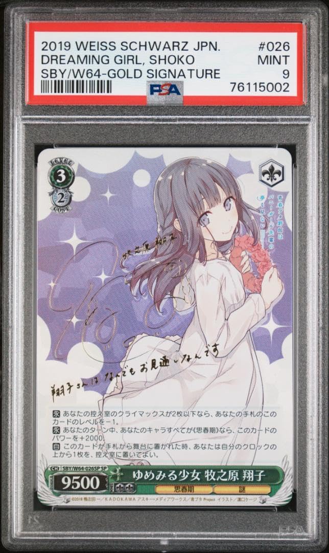 ゆめみる少女牧之原翔子sp Amazon.co.jp: ゆめみる少女 牧之原翔子 sp サイン psa 9 mint