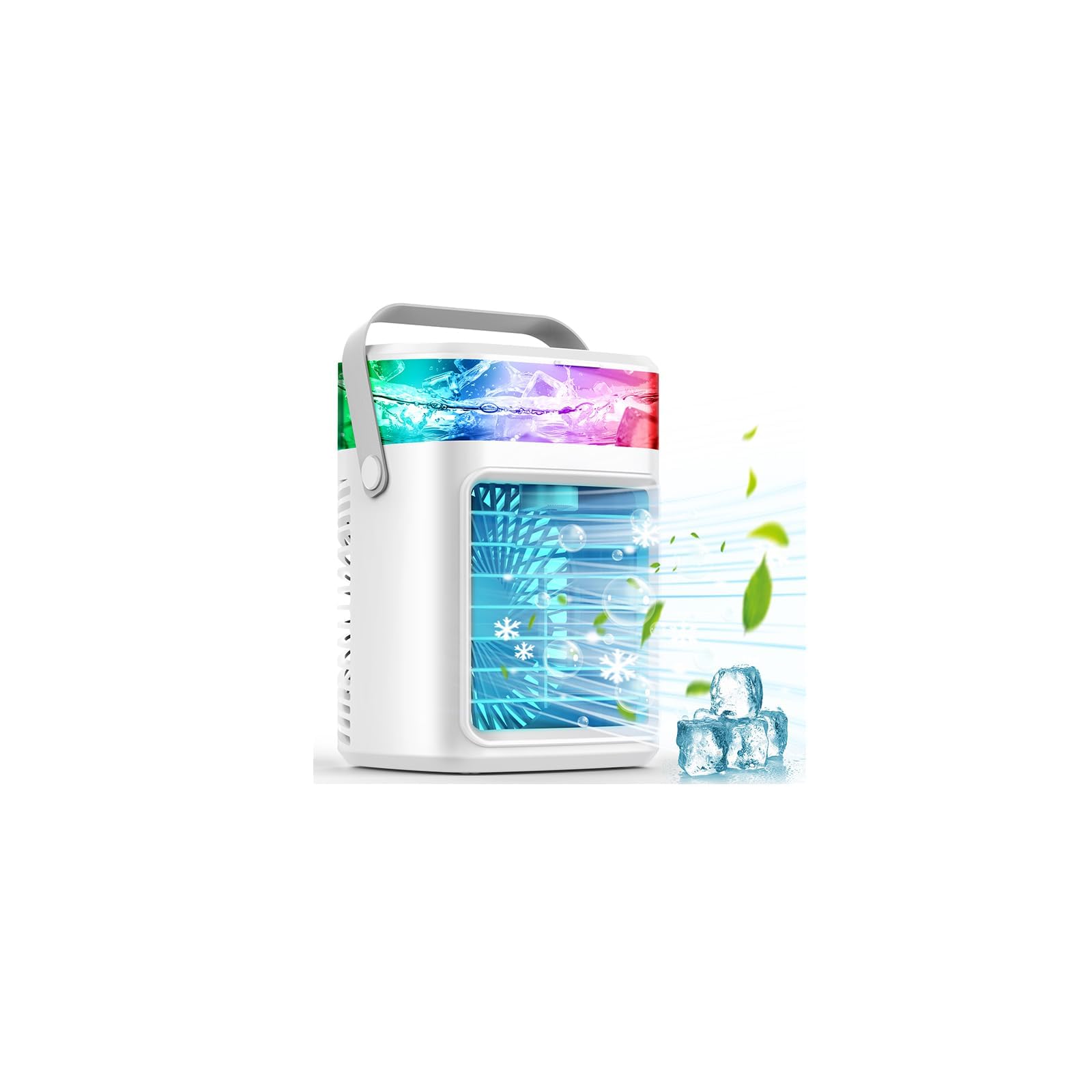 Portable Air Conditioners Fan Mini AC Cooling USB FanInstant Cooling Quiet 3 Speeds Personal Air Cooler with Timer