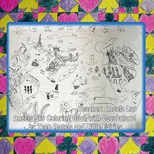 Angels Sky Coloring Book With Vocabulary