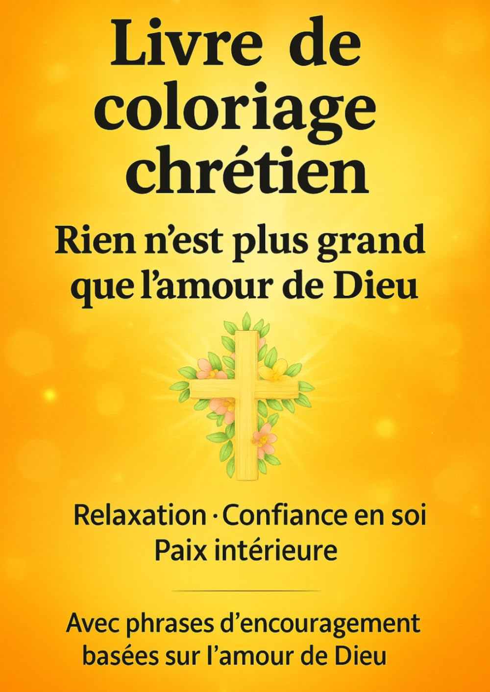 Livre de coloriage Chrétien: Rien n’est plus grand que l'amour de Dieu
