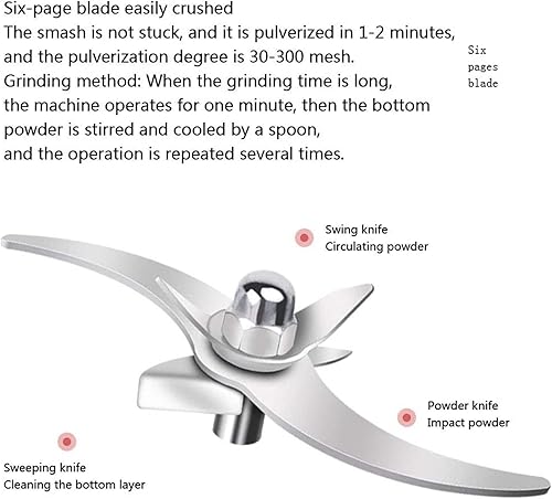 Miniatura 4 de Molinillo eléctrico de grano 1500G, molino de grano eléctrico comercial, molino de hierbas, molinillo de cereales de acero inoxidable para moler
