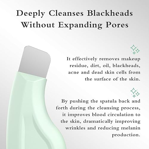 Miniatura 6 de Herramienta removedor de puntos negros, raspador facial de silicona para limpieza profunda, espátula facial, removedor de puntos negros de nariz,
