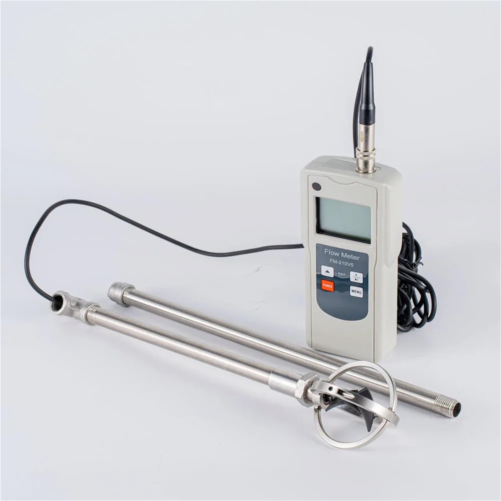 Medidor Digital Portátil De Caudal Agua FM-210V5