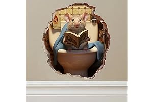 2Pcs 5-Inch Mouse Hole Decal