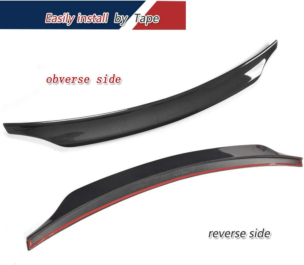 Carbon Fiber Trunk Spoiler for Audi S5 2-Door Coupe 2008-2016 Highkick Trunk Lid Spoiler Wing Lip Boot Lid Factory Outlet