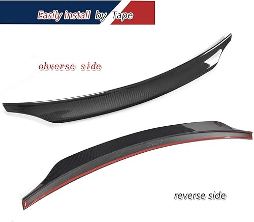 Miniatura 6 de Alerón de tronco de fibra de carbono para Audi S5 2 puertas Coupe 2008-2016 Highkick tapa de maletero Spoiler Wing Lip Boot Lid Factory Outlet