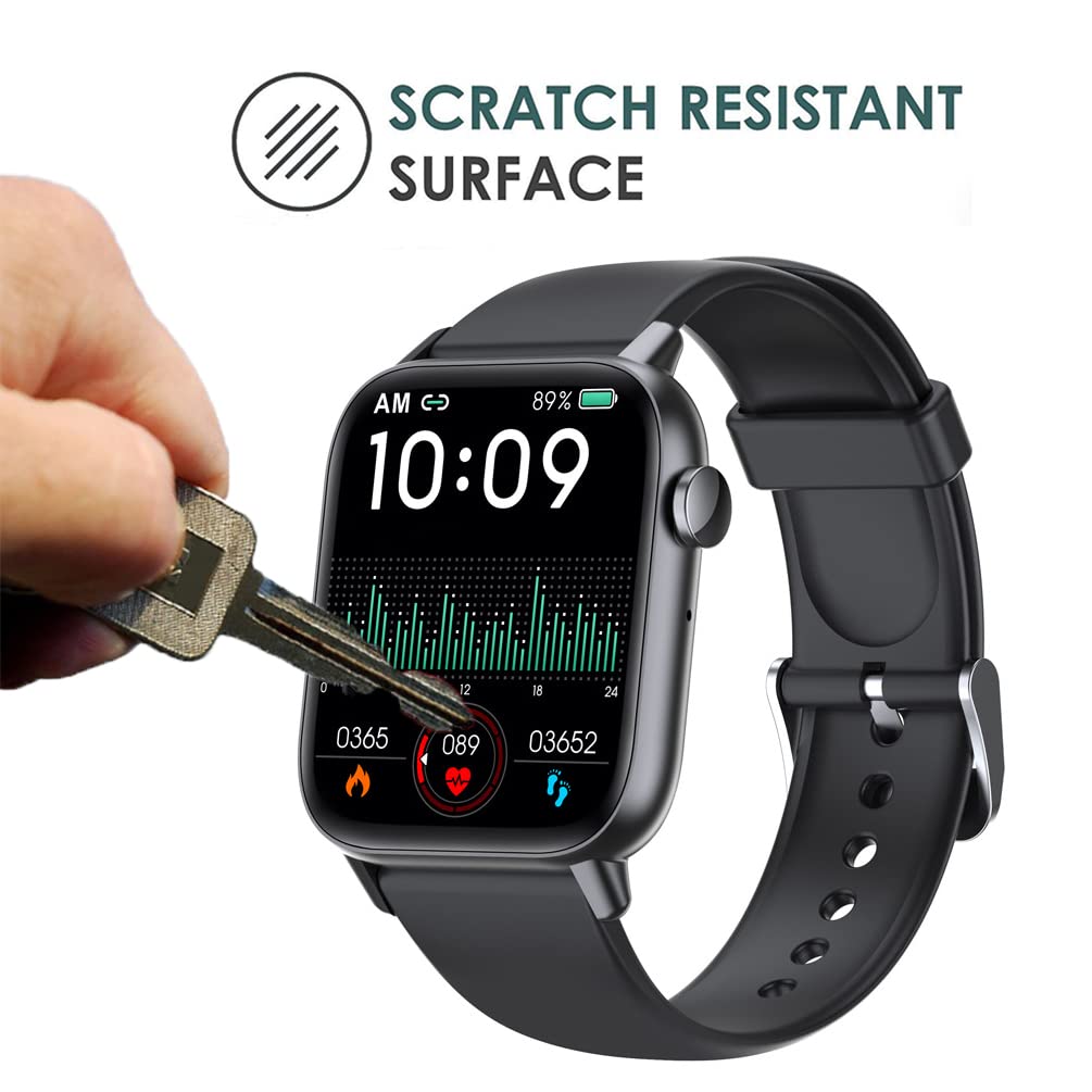 Youniker 6 Pack Compatible with GT HITGX 1.72'' Screen Protector Film Compatible with Upgraded BT5.0 1.72 inch Smart Watch Screen Protectors Foils Cover Crystal Clear HD Anti-Scratch - Image 4