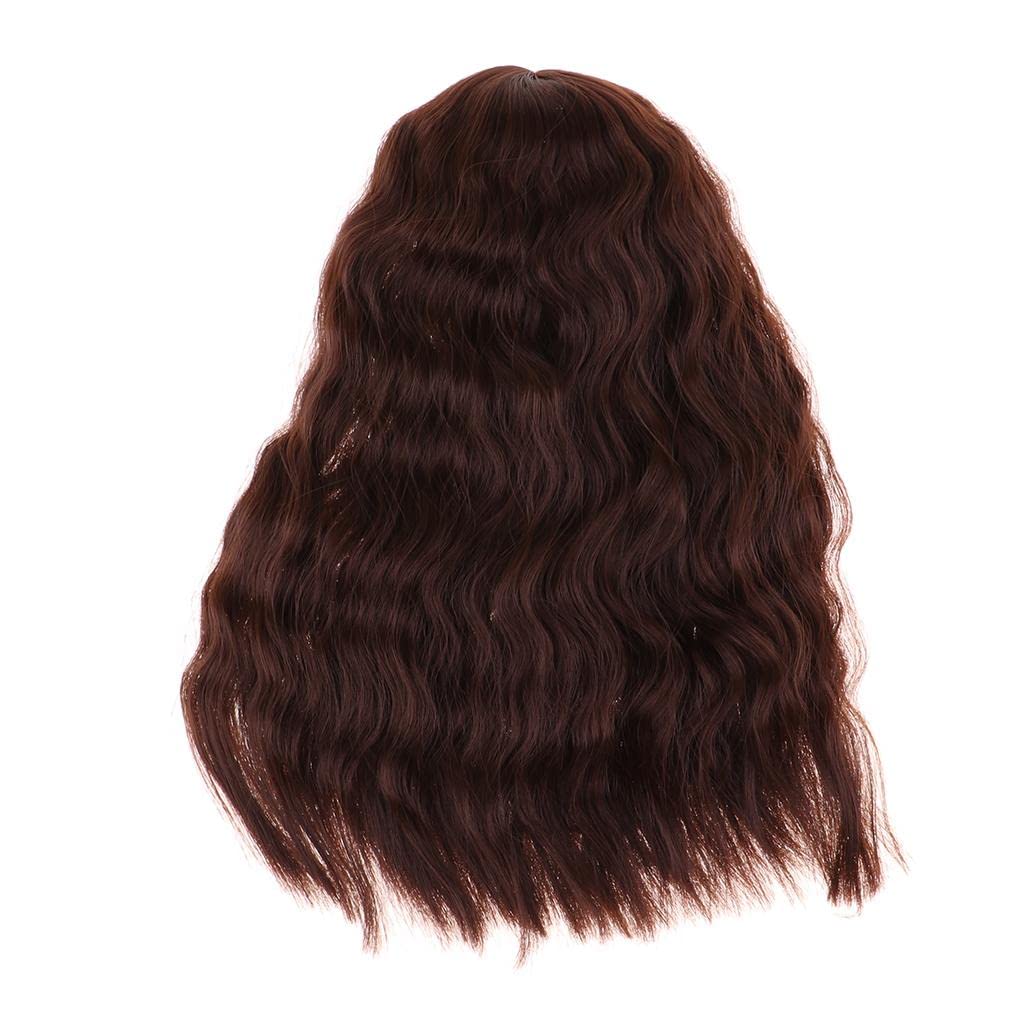 CALANDIS™ Coffee Curly Hair Wig Hairpiece for 1/4 BJD Dolls Making & Repair Supplies | Full Size, SD | Dollfie & BJDs | by Brand, Company, Character | Dolls-picture-17