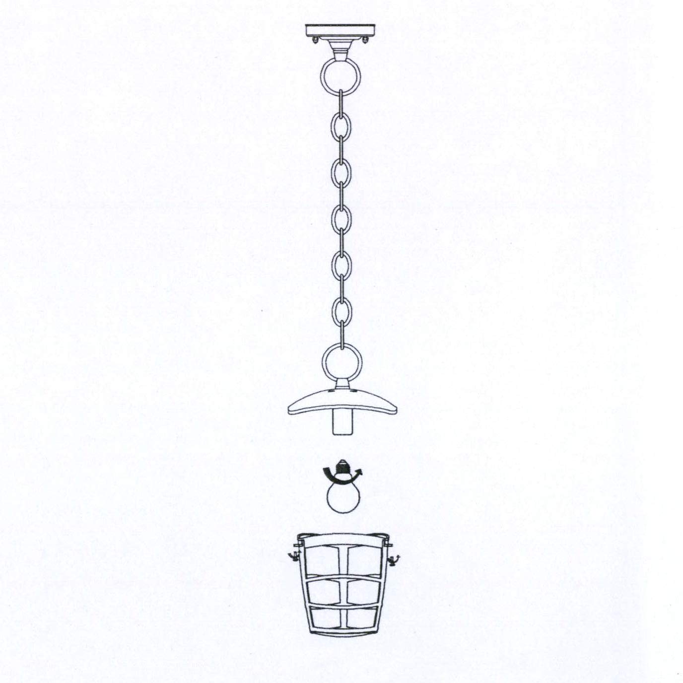 EGLO Lámpara Colgante Aloria E27, 60 W, Negro, 17 x 17 x 48 cm