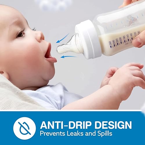 Miniatura 4 de Baby Proof Me Essentials Tetinas de biberón de flujo medio, paquete de 2, pezones de nivel 2 para más de 3 meses, pezones de silicona SkinSoft para