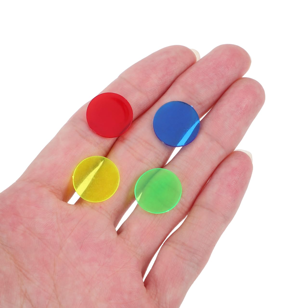 BESPORTBLE 500 Bunte Bingo Chips Kunststoff Spielmarker FüR Bingo Spielkarten Und Mathe Lernspiele ZäHlchips FüR Kinder Und Erwachsene Party ZubehöR