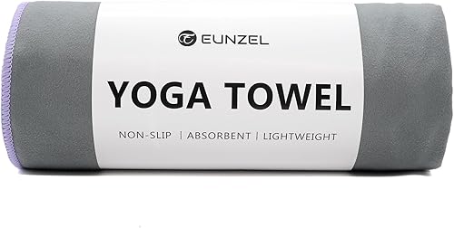 Miniatura 19 de Eunzel Toalla de Yoga Caliente Antideslizante Toalla de Esterilla de Yoga Toalla de Microfibra Ultra Absorbente para Yoga Caliente, Pilates, Bikram