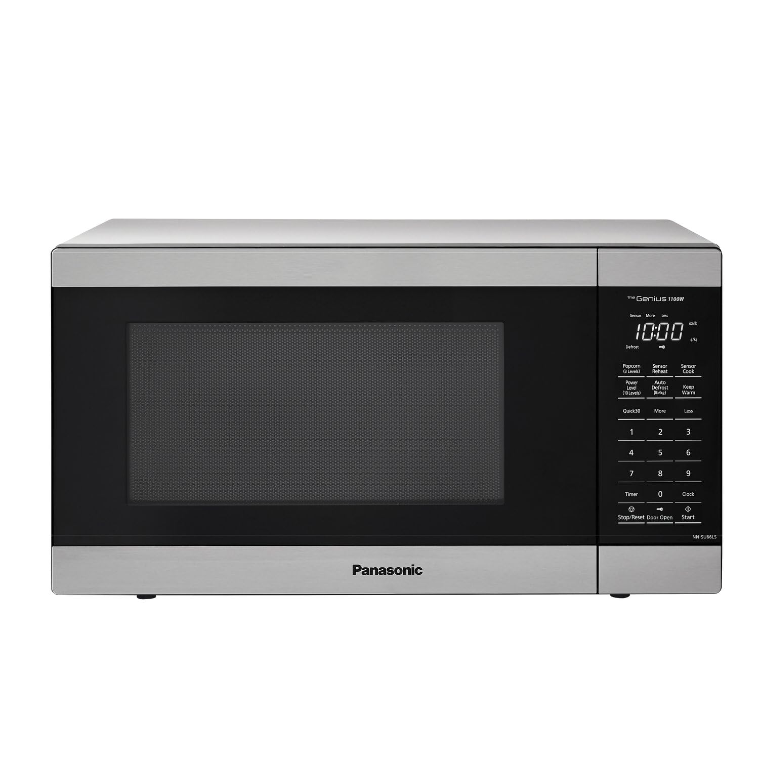 Panasonic Microwave Oven, 1.3 cu. ft. 1000W Countertop Microwave with Genius Sensor Cooking - NN-SU66LS (Stainless Steel)