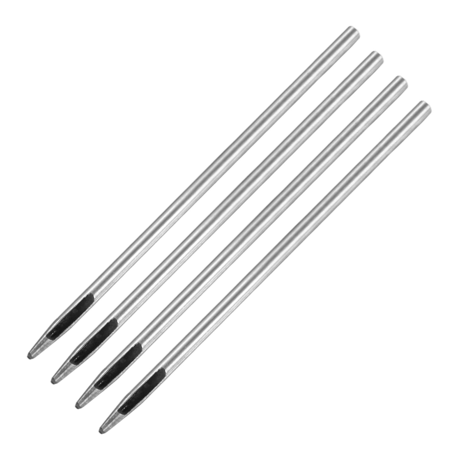 TIXIPEM 4PCS Leather Hole Punch Tool 0.8mm Metal Round