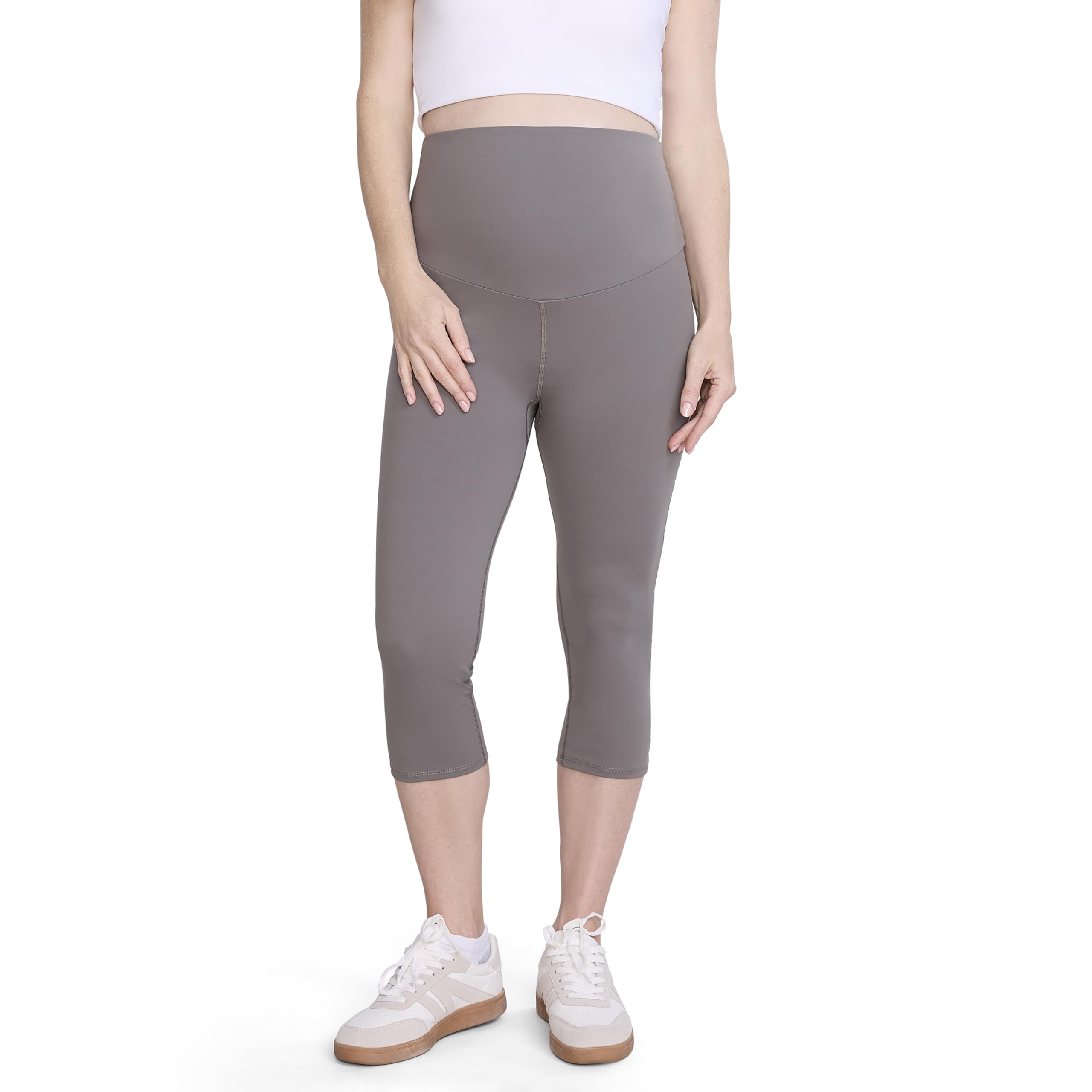 Motherhood Maternity Damen Leggings Over The Belly Active Capri Pregnancy Legging