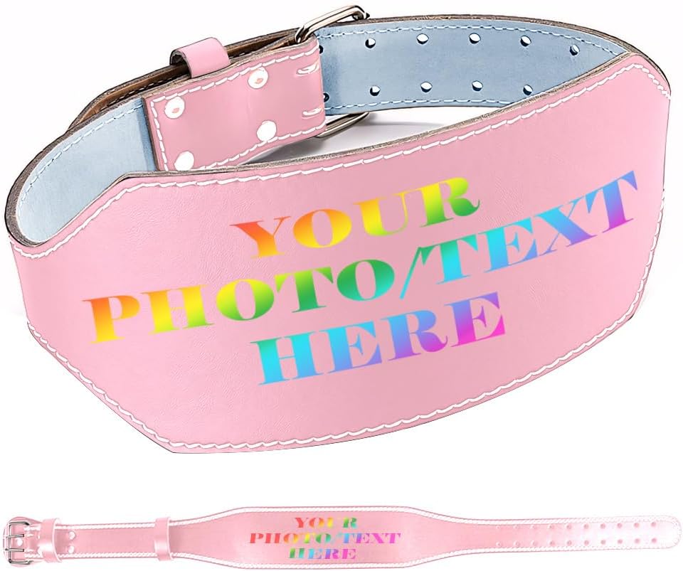 Personalized weight lifting belt Custom powerlifting belt Customized deadlift training belt
