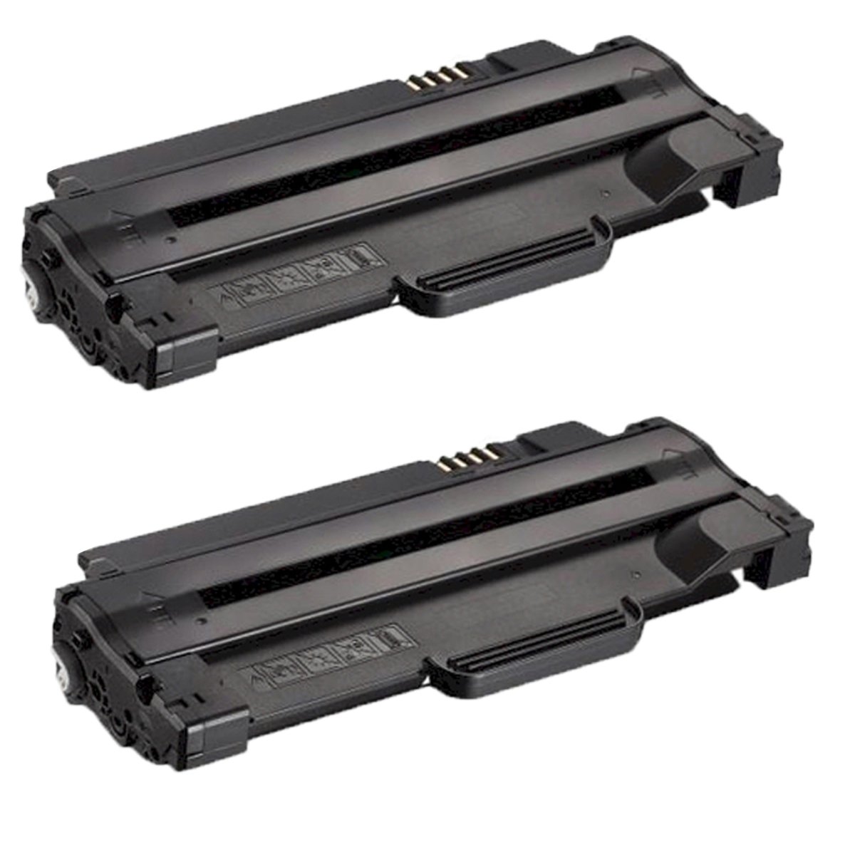 Premium Compatible Replacement Toner for 2 Dell 330-9523 (7H53W, 2MMJP) High Yield Black Toner, for Dell 1130, 1130n, 1133, Multi-Function 1135n Printers