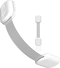 Baby Proofing Child Safety Locks (2 Pack) by Skyla Homes - The Safest, Quickest and Easiest 3M Adhesive Cabinet Latches, No Screws & Magnets, Multi-Purpose for Furniture, Kitchen, Ovens, Toilet Seats