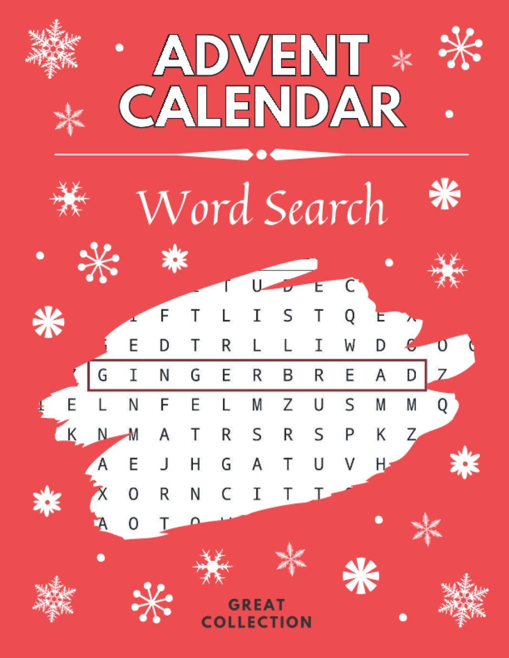 Advent Calendar Word Search: Christmas Puzzle Book | Holiday Countdown | Xmas Activity & Coloring Book for Gift