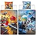 Produktbild Lego City Wende-Bettwäsche Biber Flanell Polizei & Feuerwehr 135 x 200 cm + 80 x 80 cm 100% Baumwolle Ambulanz Notdienst 110 Flugzeug undercover Kinderbettwäsche deutsche Größe Reißverschluss