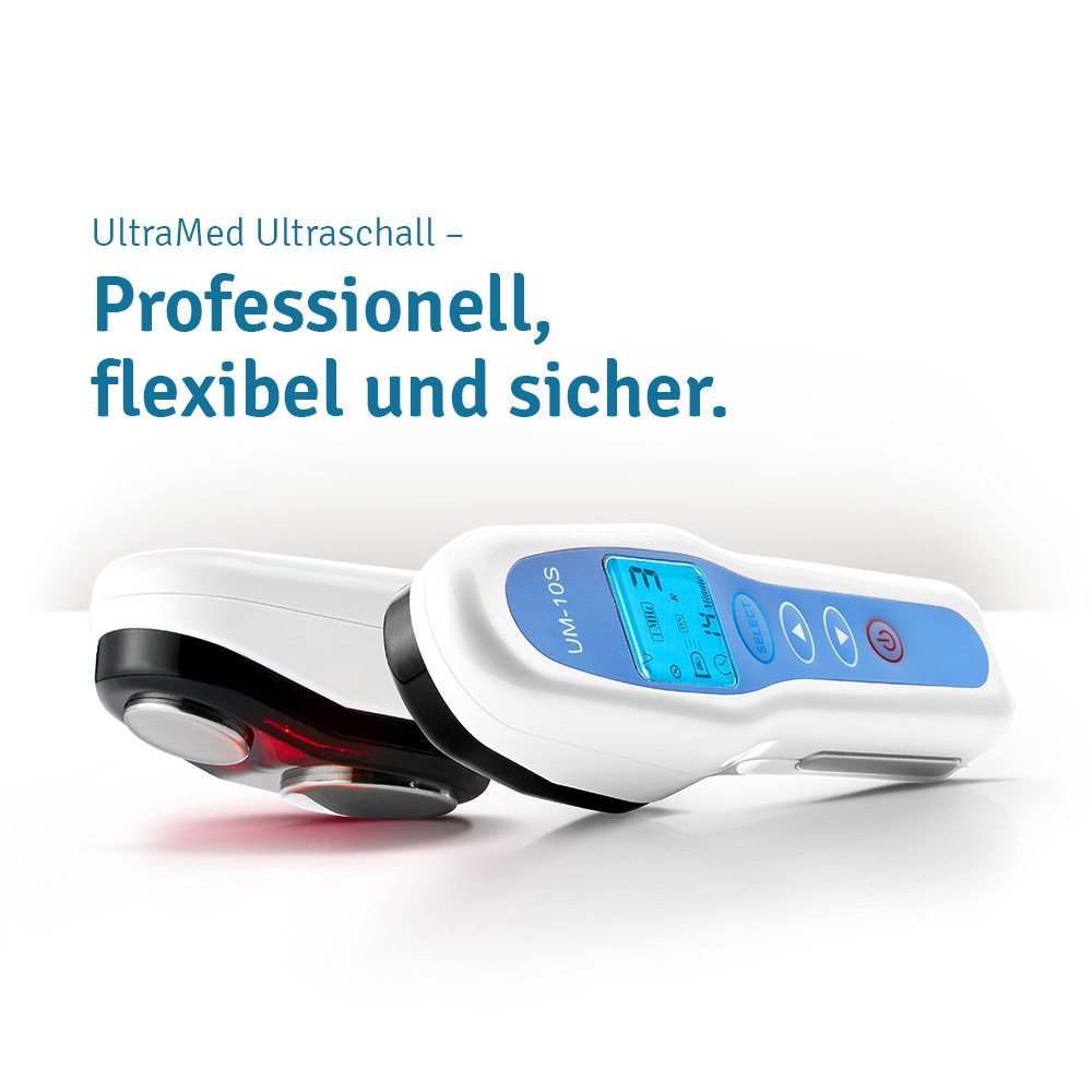 UltraMed Professionelles Ultraschallgerät 3 MHz 1 MHz Zwei Schallköpfe Gesicht Körper