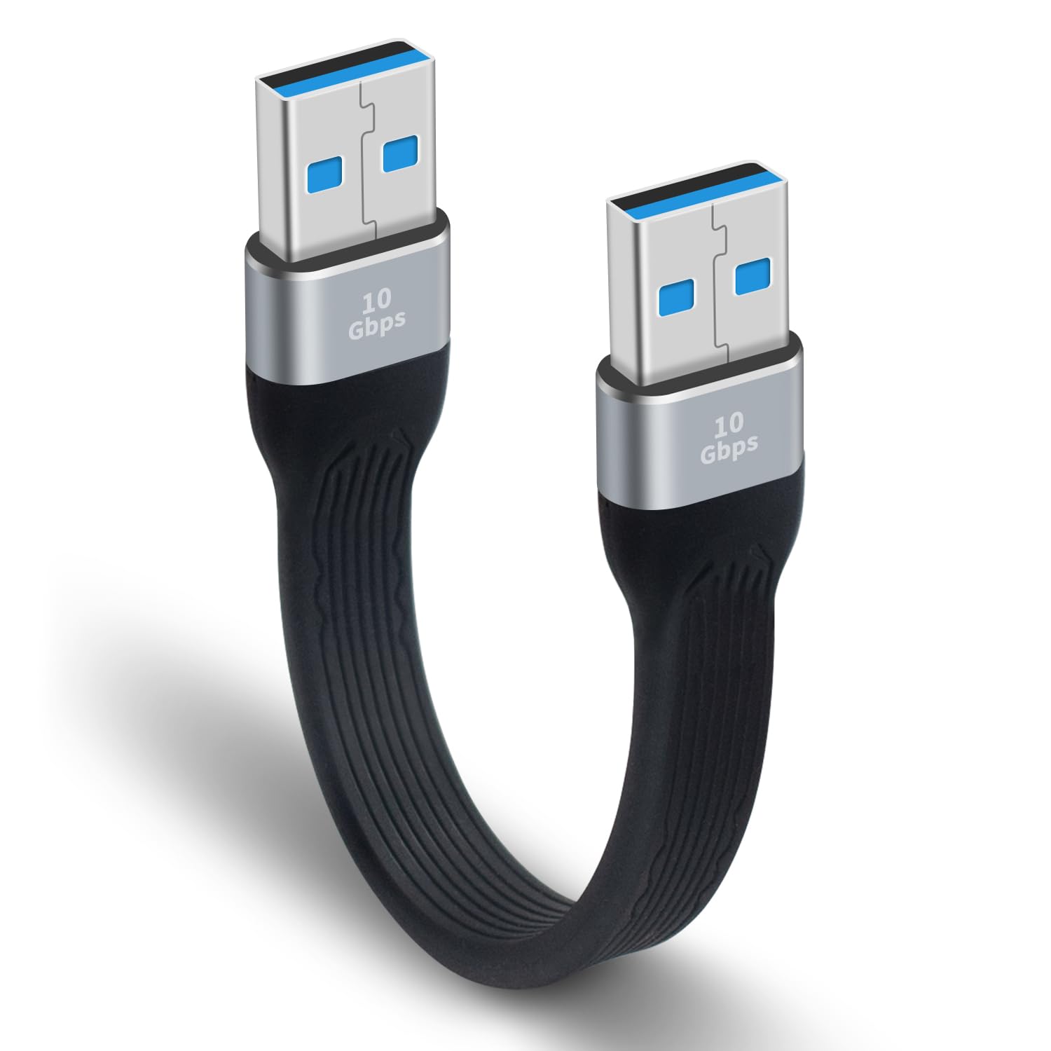 Poyiccot Short USB to USB Cable 5inch,10Gbps Type A Male to Male Cord Bi-Directional Soft…