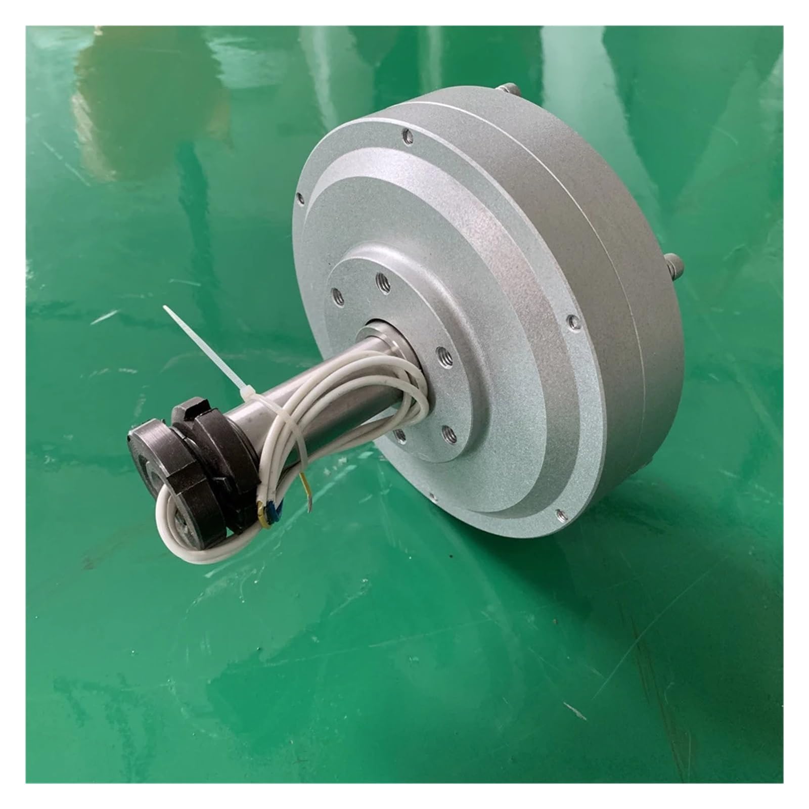Générateur sans noyau, faible RPM, 300 tr/min, 200W, 500W, 100W, 3000W, faible résistance, démarrage rapide, fonctionnement for éolienne hydraulique(With base,48V,500W)