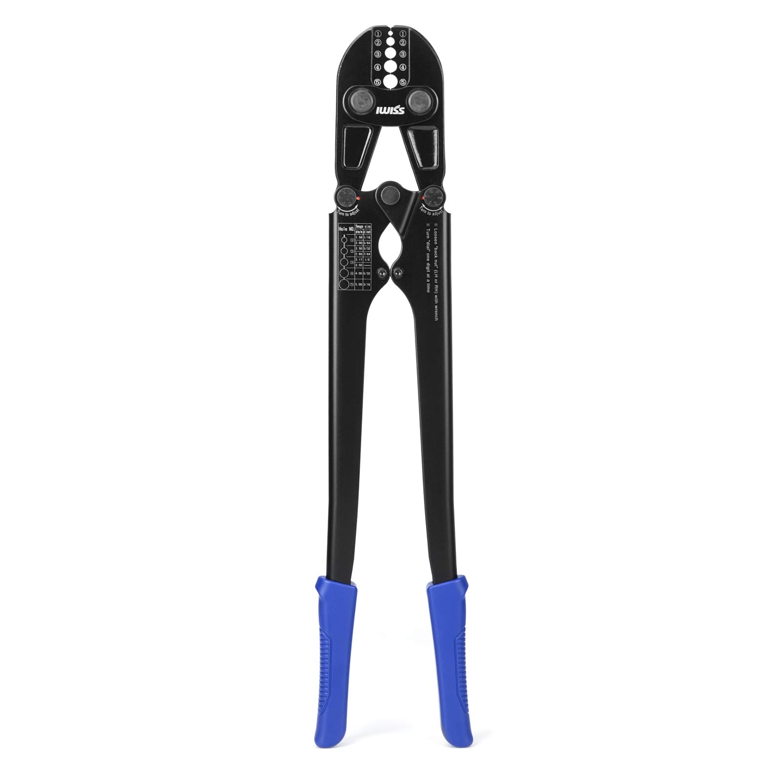 Buy IWISS Wire Rope Crimping Tool for Aluminum Oval Sleeves,Stop