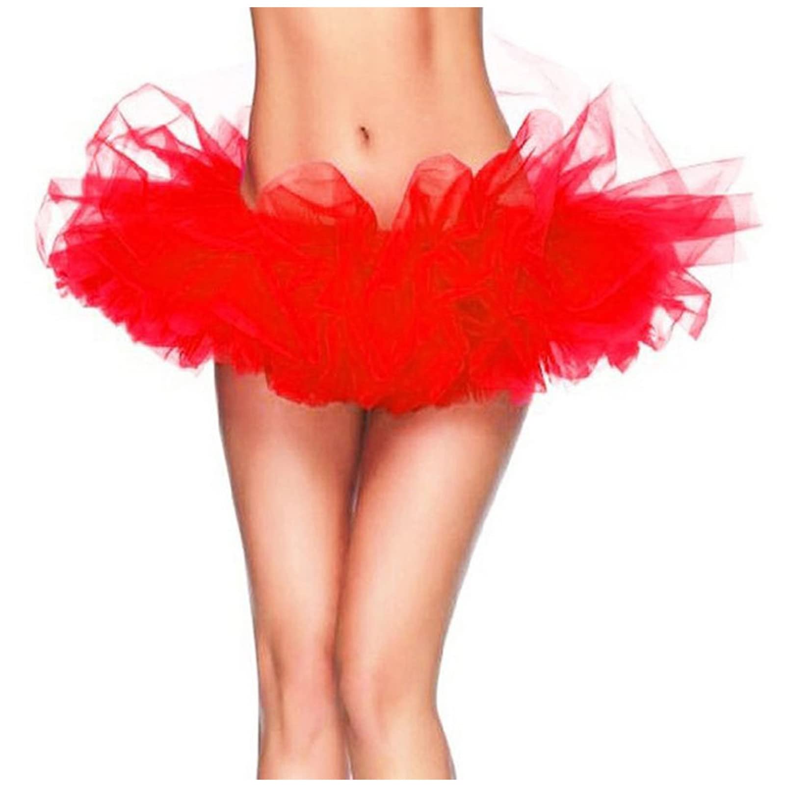Cokbyavla Costumes Tutu for Women 3 Layered,Orange Sparkly Skirt Pleated Skirt Long Dance Shorts for Girls Vintage Christmas Dress for Women Red Light Up Tutu Hot Pink Tu(49Red,S)
