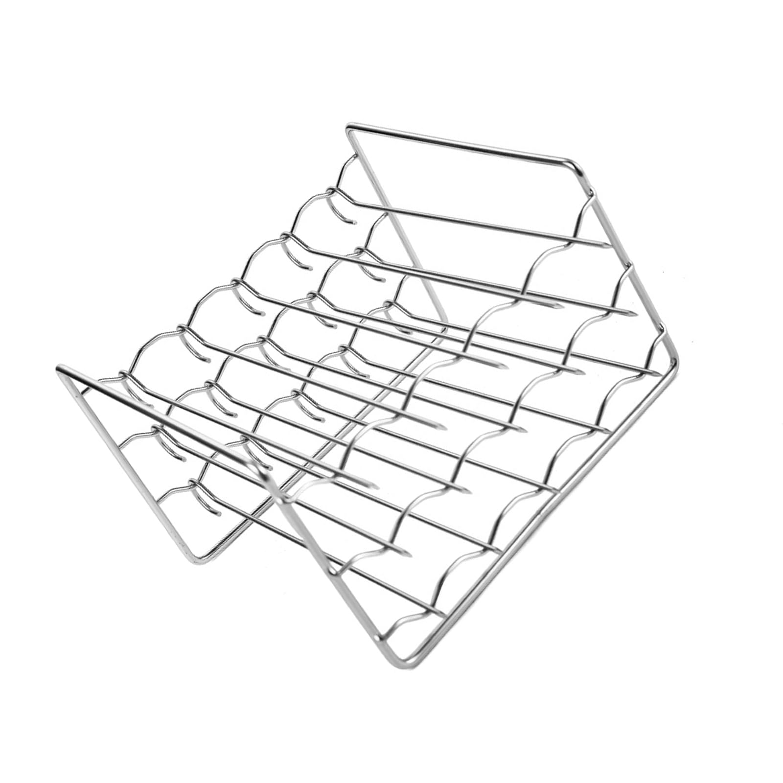 ZEPFJHE Easy to Cleaning Air Fryers Grills Rack with 15 Stainless Steel Skewers for Cooking Barbecue Accessories Barbecue Rack for Air Cooker