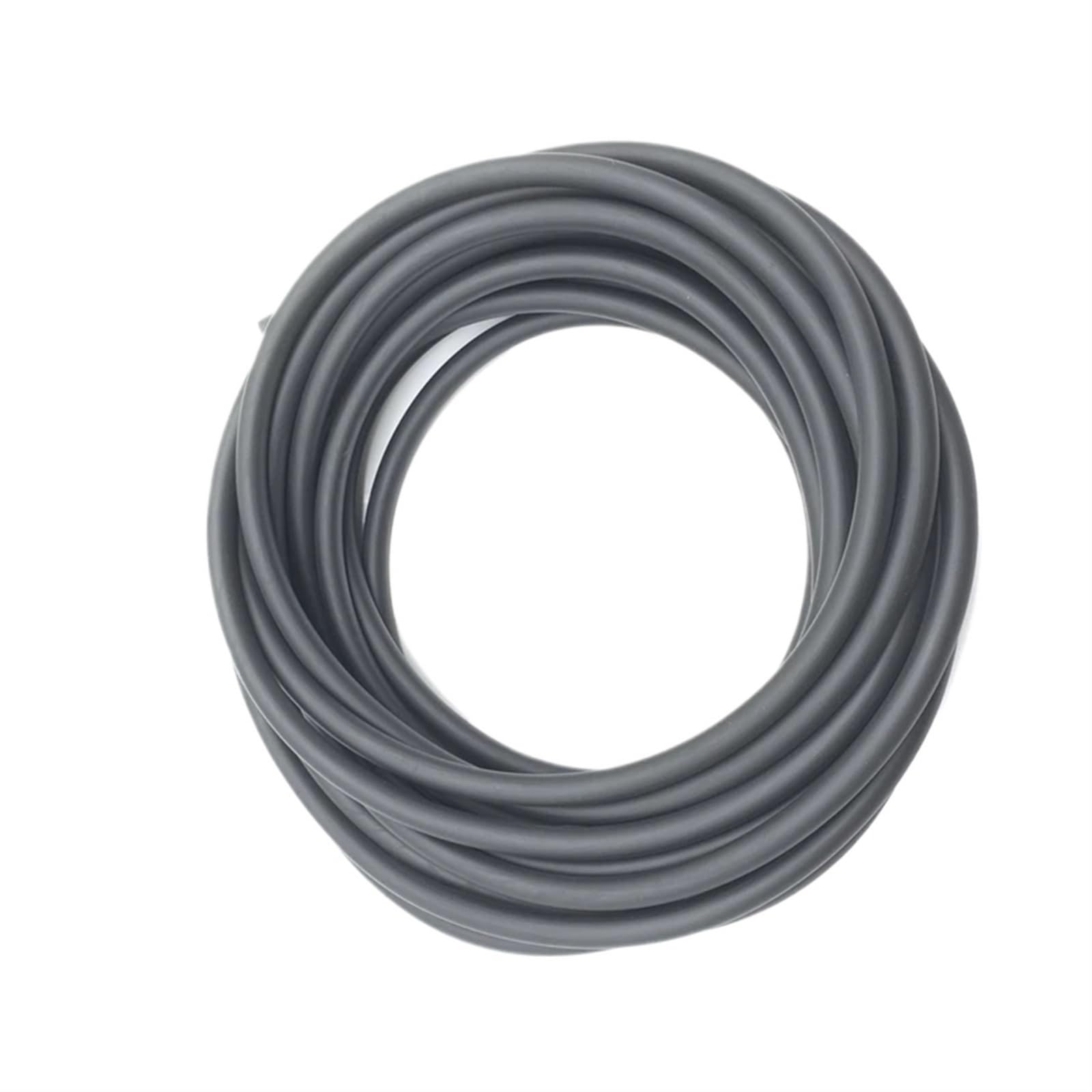 Fuel Line Hose， Fuel Hose 1M Fluororubber Pipe High Temp Oil -60 to 300°C Black Multiple Sizes(1M-OD 10XID 6MM)