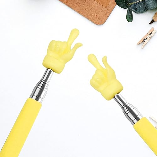 Miniatura 10 de Puntero telescópico para profesores, 2 unidades, para aula, puntero de mano extensible, puntero de dedo, mini puntero retráctil para profesores de