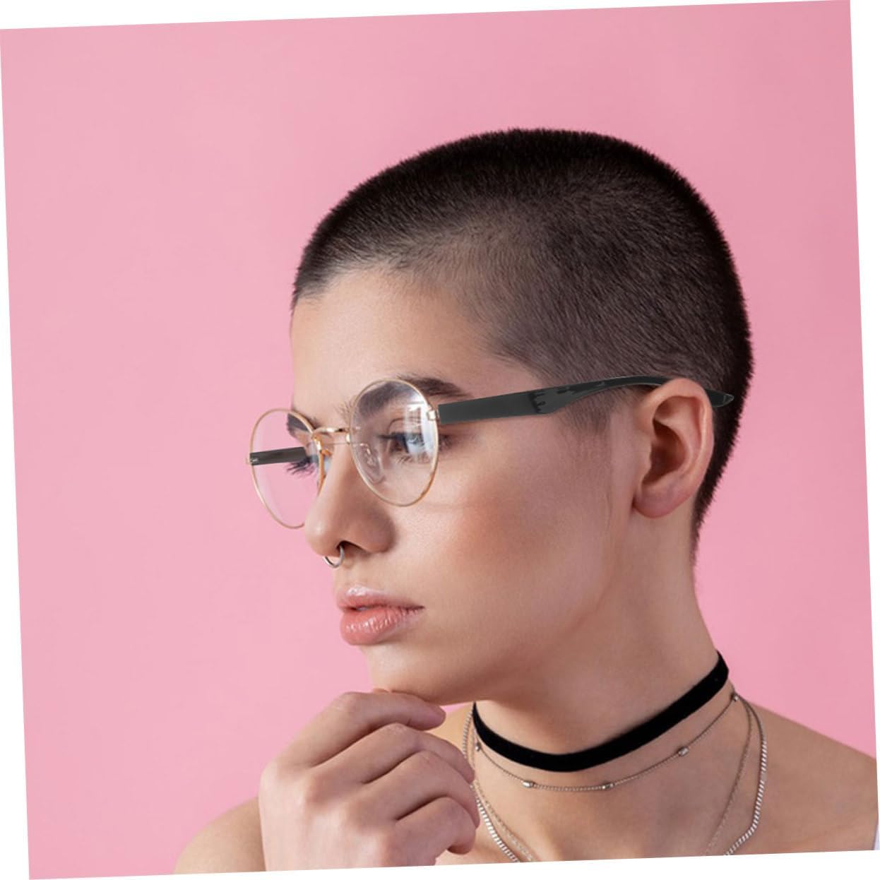 Universal TR90 Glasses Temple Replacement 2 Pairs Eyeglasses Arms for Spectacle Repair Black 9.5mm Compatible Thin Frames Sturdy Eyewear Accessories
