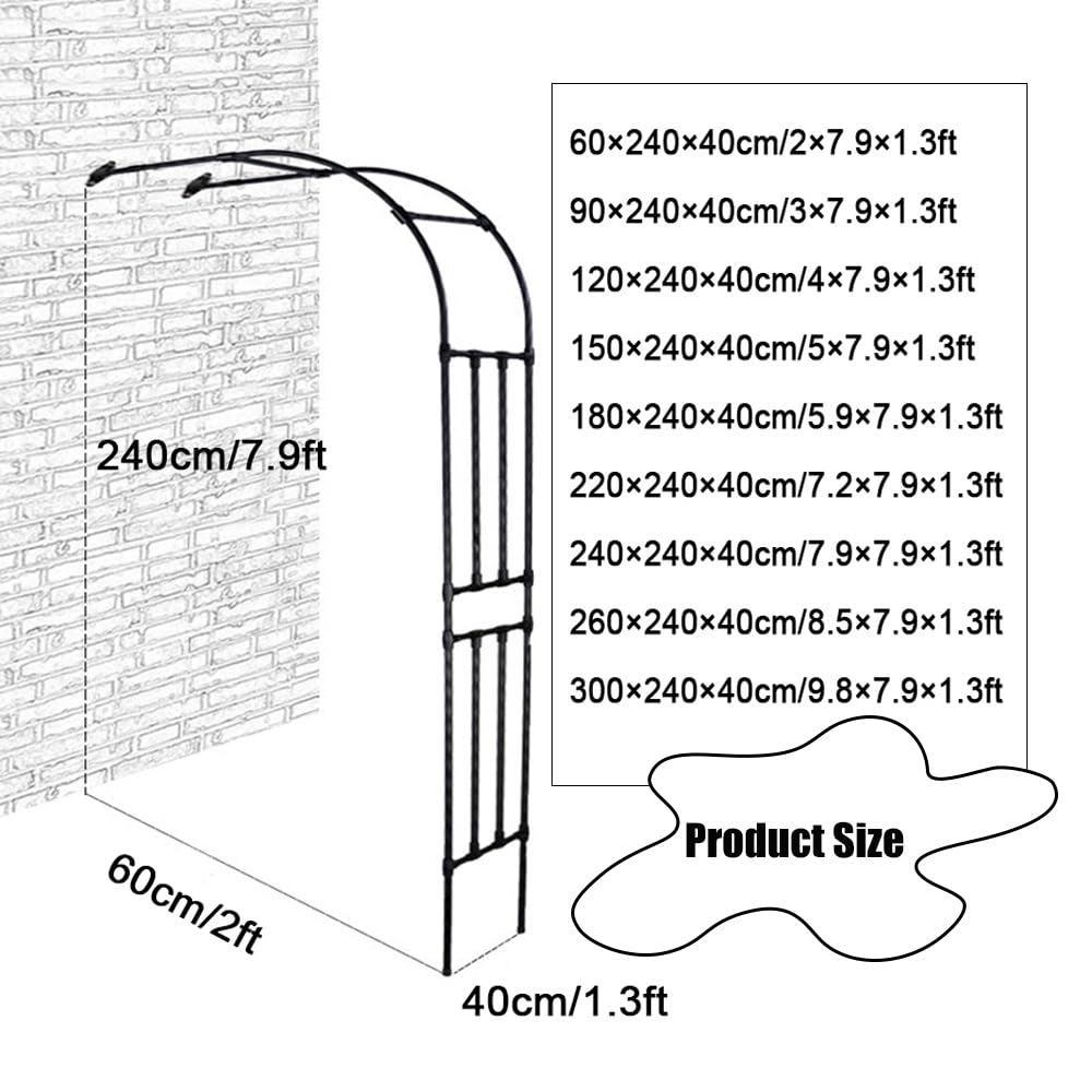 Metalowa kratka ogrodowa do roślin pnących regulowana szerokość 60-300 cm 240 cm wysokie wsparcie dla winorośli i kwiatów zielona pera design idealna dekoracja na zewnątrz