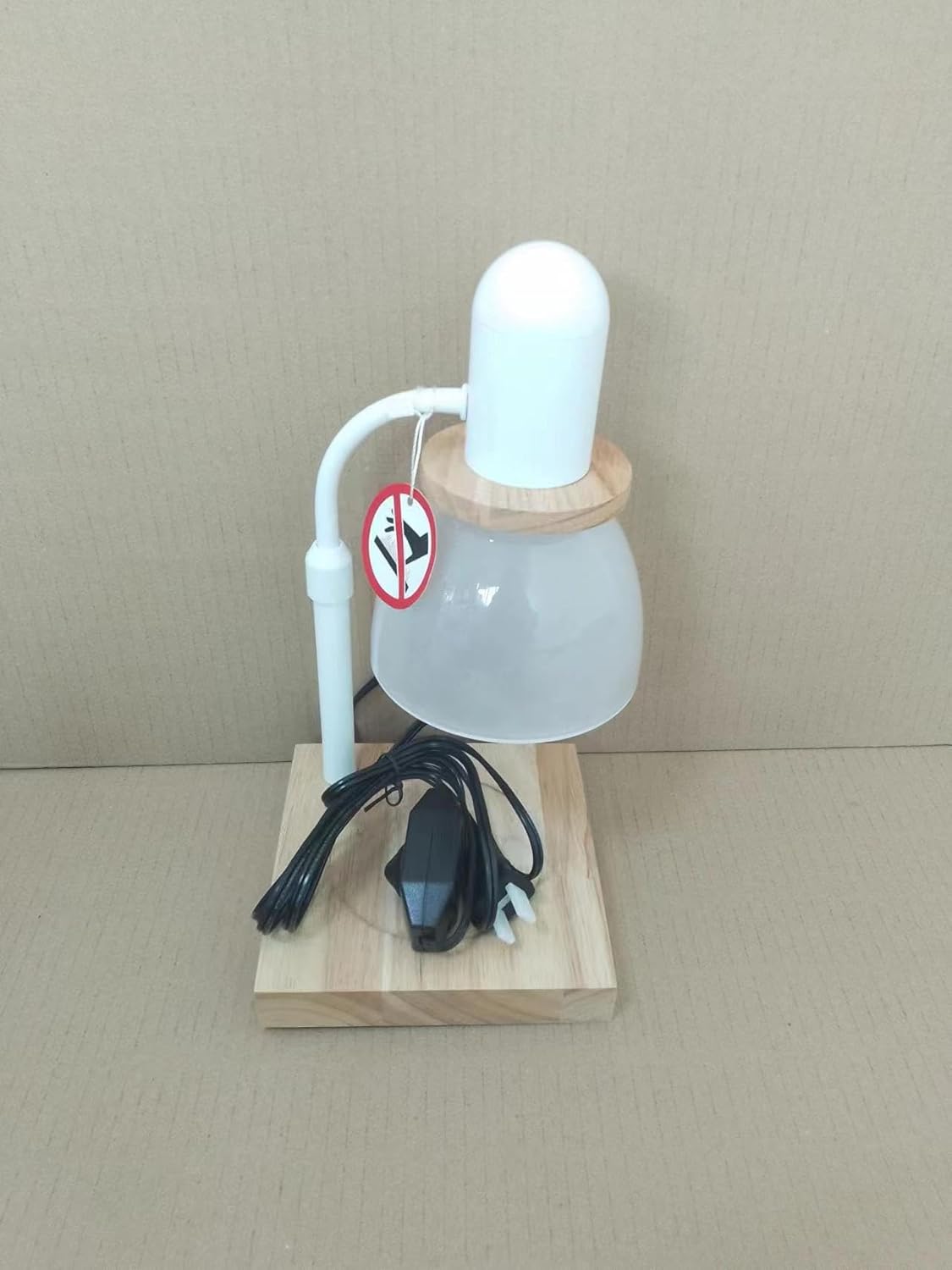 Roshe Candel Warmer Lamp Set Wood and Stainless Steel Concept