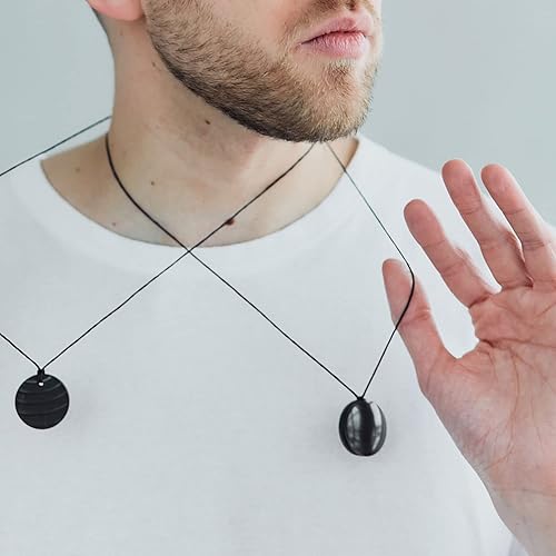 Miniatura 7 de Karelian Heritage Collar de piedra Shungite Amuleto redondo con colgante de shungita Auténtica joyería de shungita Escudo de collar de protección