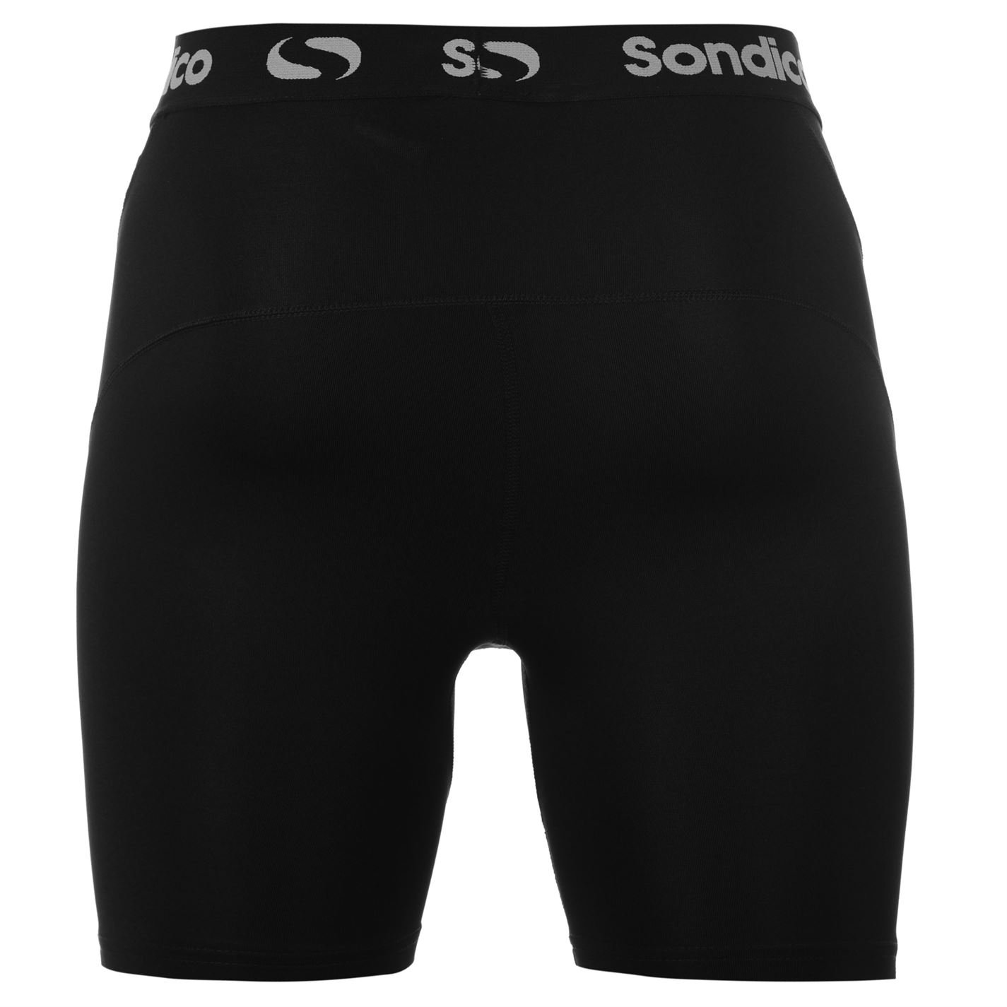 Sondico Core 6 - Pantaloncini sportivi da uomo a compressione, modello baselayer Nero M