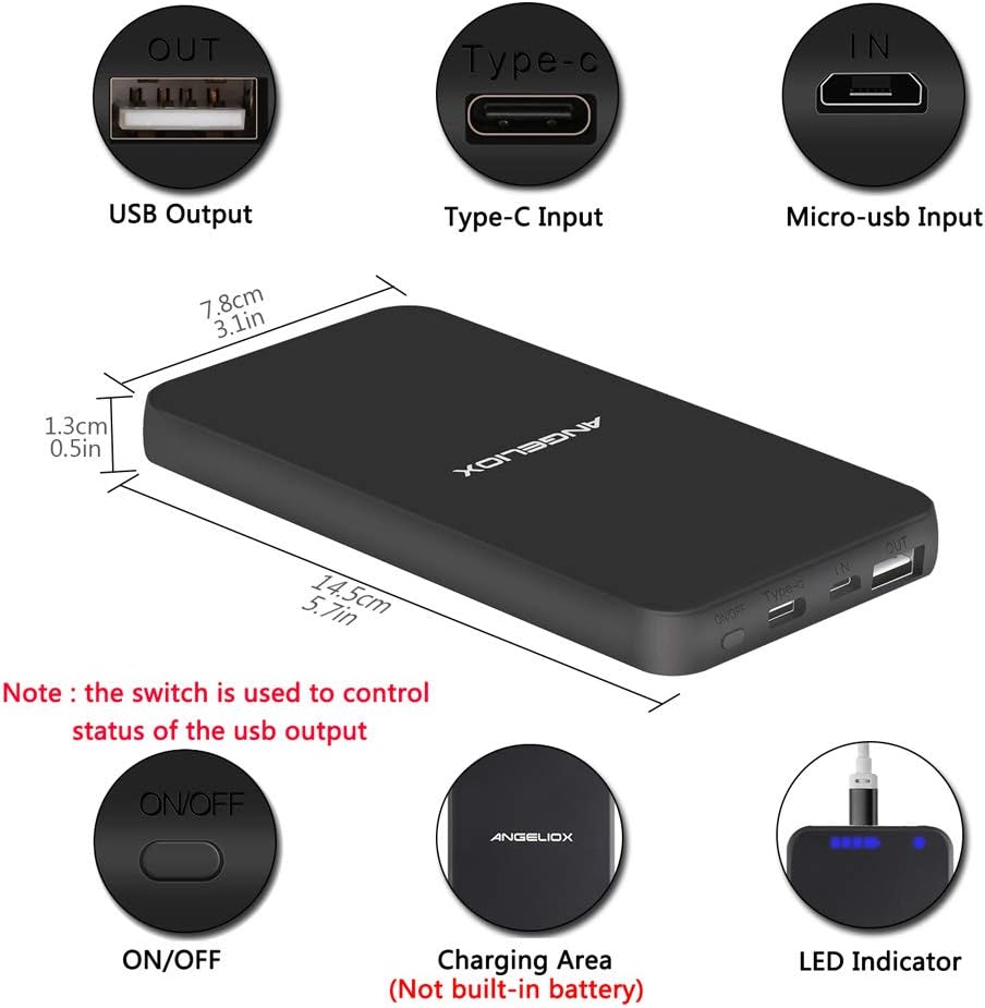 Wireless Charger and Qi Wireless Charging Case for iPhone 7 6S 6(4.7" Regular Size) ANGELIOX 7.5W Fast Charging Pad Compatible with iPhone X, XS,XS Max,XR