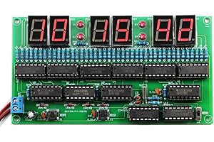 DIY 6-Bit Digital Circuit Clock Soldering Kit for Skill Contest Training