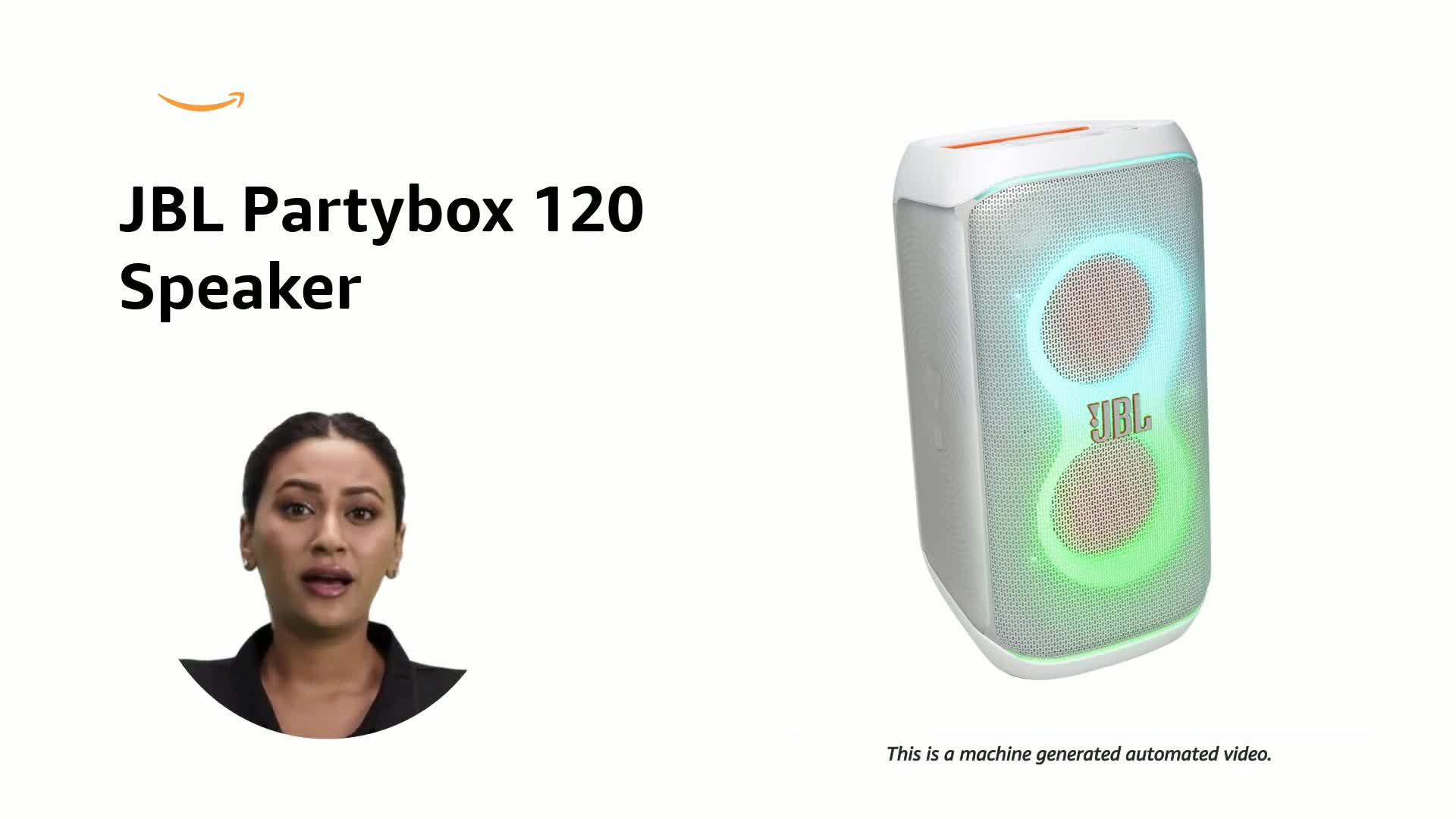 JBL Partybox 120 Wireless Bluetooth 160W Party Speaker, AI Sound