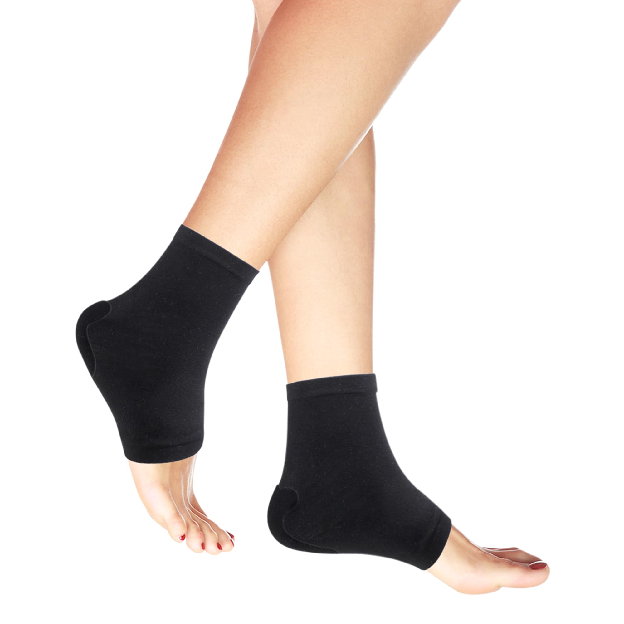 Fuz Bigaza Achilles Tendonitis Brace Heel Protector Compression Pad Sleeve Socks Plantar Fasciitis Gel Heel Socks Relief Bursitis, Tendonitis &