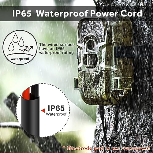 Udibas 10FT Trail Camera Battery Power Cord - 4.0x1.7mm DC Plug, Compatible with Tactacam Reveal X XB SK, Wise Eye,Covert Cameras, Snyper Cameras, and More - 2A Fuse Included by Udibas - Used condition - Image 6