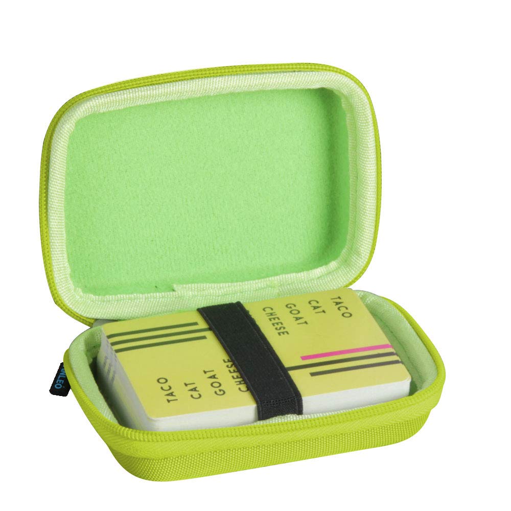 AnleoTravel Case for Taco Cat Goat Cheese Pizza Card Games (Only Case) (Green)