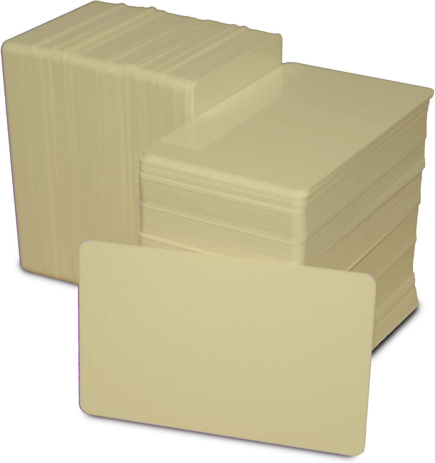 ACB Ltd 10 Blank Tan PVC Plastic ID Cards