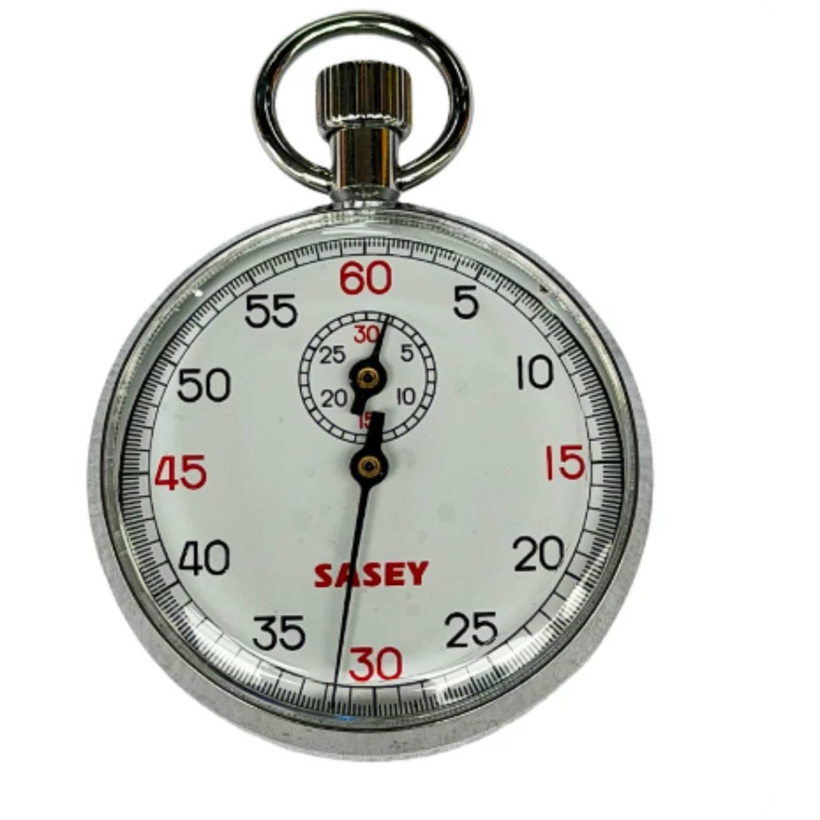 CALANDIS Mechanical Stopwatch 2-Button Control Mechanical Analog Stopwatch Pause Function Sports Timer for Referees, Athletes, Track Meet, Training Sassoon 505 60s-image-17