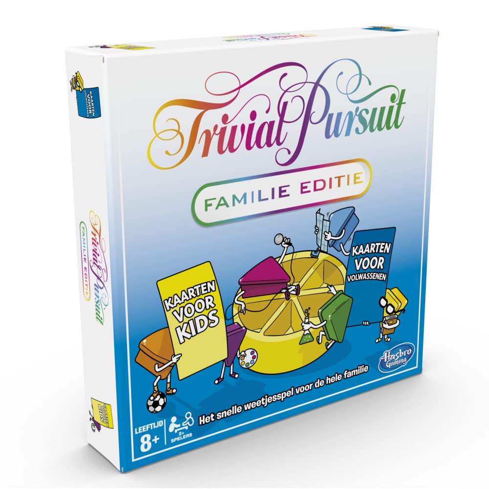 Trivial Pursuit edición Familiar, Juego de Mesa Noche de Juegos en Familia, Juego de cuestionario, a Partir de 8 años (versión Holandesa)