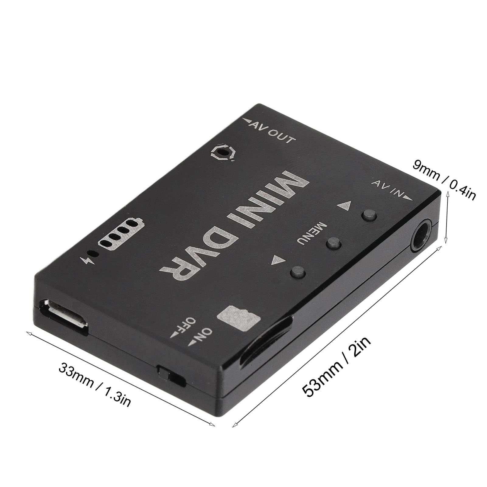 Keenso Mini-FPV-DVR-Modul, NTSC PAL Umschaltbar, Eingebauter Akku, Video-Audio-FPV-Recorder für RC-Modelle